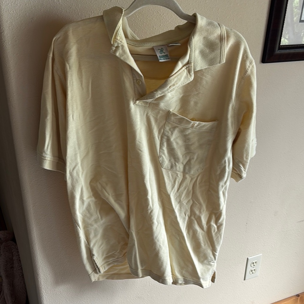 Haband Men's Light Tan Polo Shirt